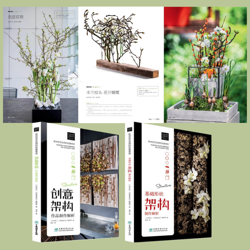 歐洲花藝名師的創意奇思：【基礎形狀架構製作解析】+【創意架構作品製作解析】