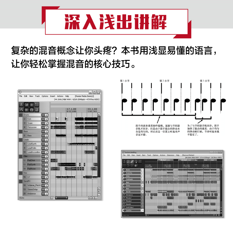 混音全揭祕:數字音樂混音實戰寶典+小型工作室混音製作指南(第2版)全2冊 混音全揭祕:數字音樂混音實戰寶典+小型工作室混音製作指南(第2版)全2冊