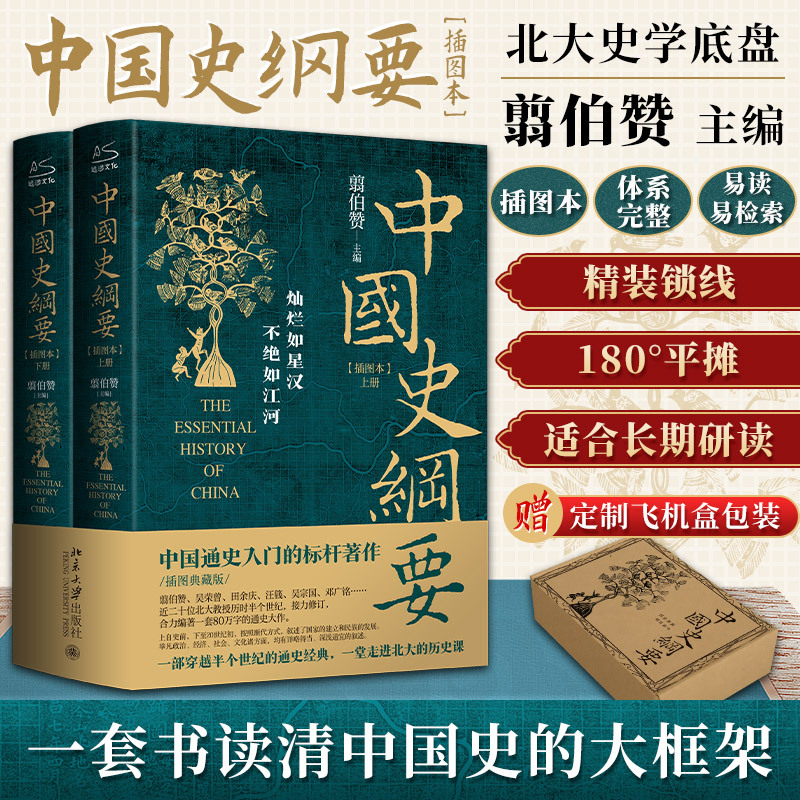 2025新書推薦:史學泰斗翦伯贊著作【中國史綱要】上下冊 精裝